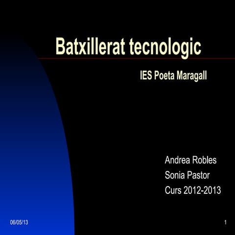 Batxillerat tecnologic