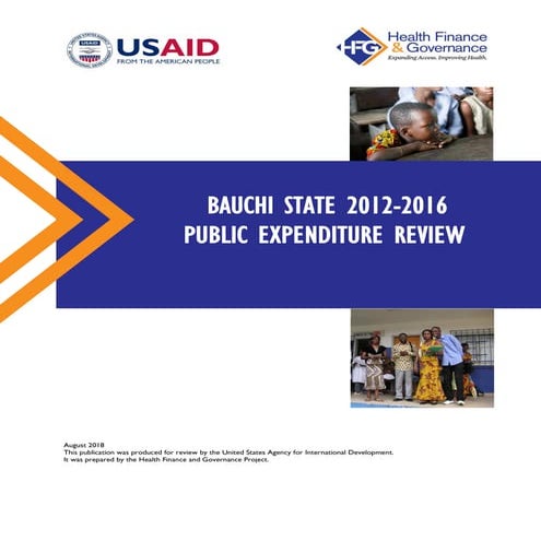 BAUCHI STATE, NIGERIA PUBLIC EXPENDITURE REVIEW 2012-2016 