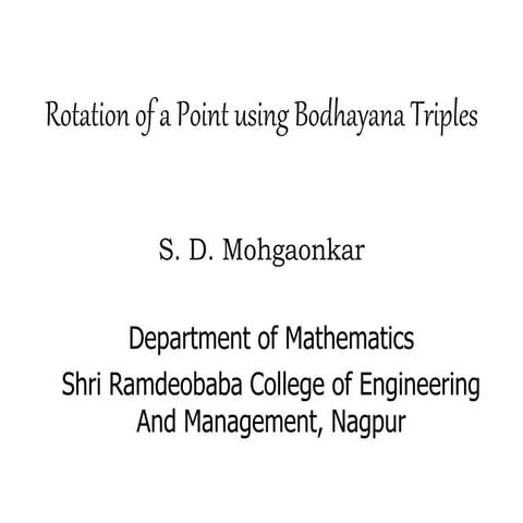 Baudhayan triples[1]