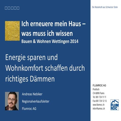 Energie sparen und Wohnkomfort schaffen durch richtiges Dämmen