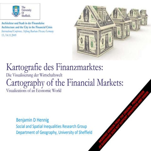 Cartography of the Financial Markets: Visualizations of an Economic World / K...