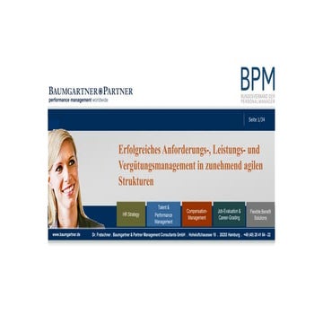 Baumgartner und Partner  - BPM-Webinar  - HR-Management in agilen Strukturen 