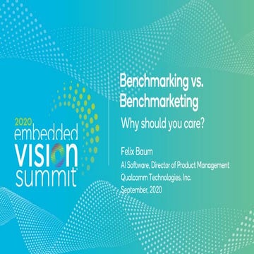 “Benchmarking vs. Benchmarketing: Why Should You Care?,” a Presentation from ...