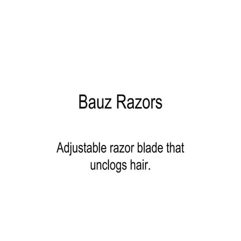 Bauz razors pitch deck