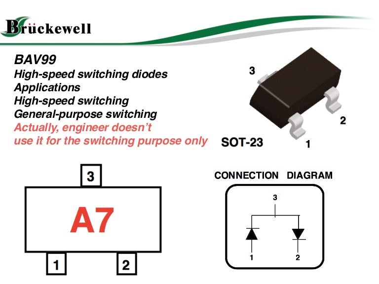 BAV99 Switching Diode Applciation