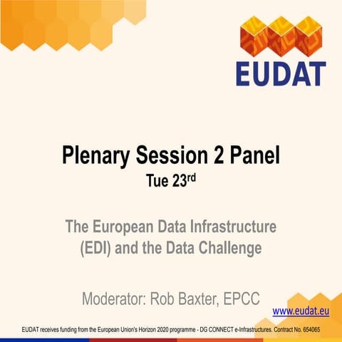 The European Data Infrastructure (EDI) and the Data Challenge