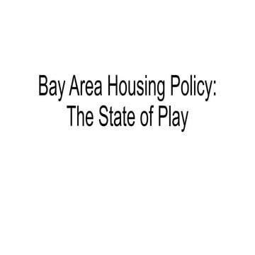 David Chudzicki: Bay area housing policy