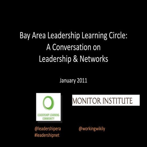 Bay area leadership networks meeting final