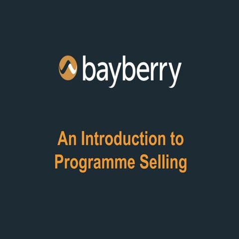 An Introduction to Programme Selling