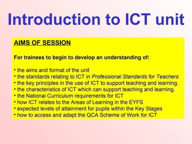 Ba Year 1   Intro & Ict Nc 09 10   Student