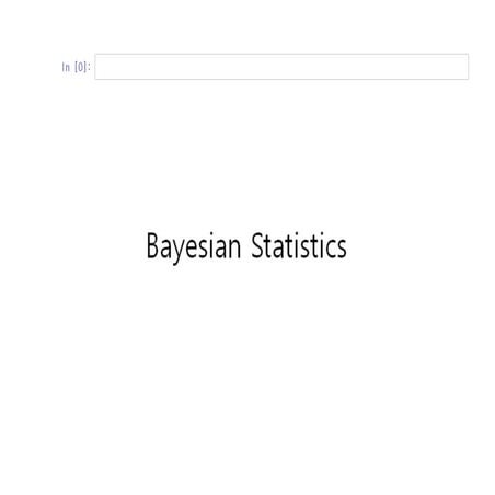 Bayesian Statistics
