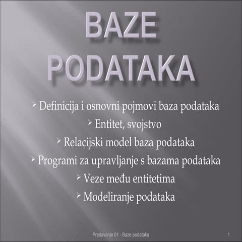 Baza podataka