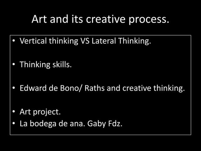 Creative thinking