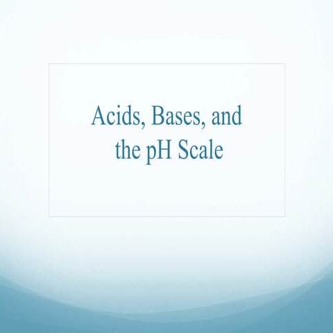 6.3 Acids and Bases