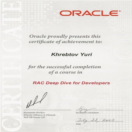 Oracle RAC Deep Dive for Developers | PDF