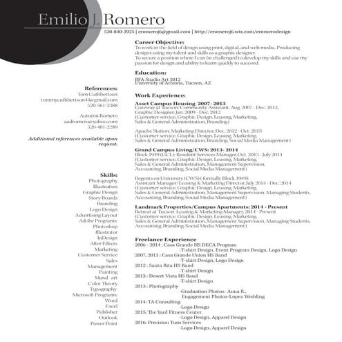 Resume Design-Emilio