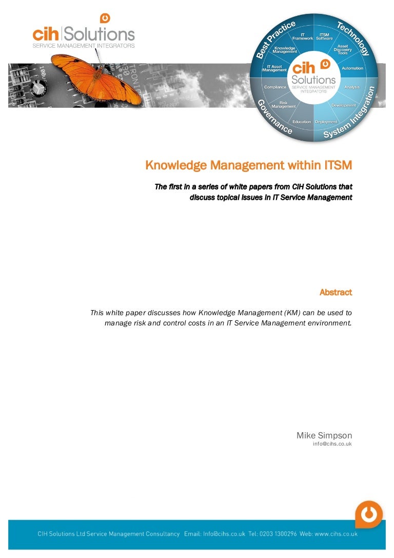 Knowledge management essay