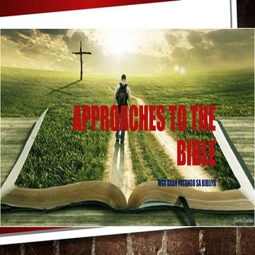 Comprehensive Approaches to Understanding and Applying the Bible | PPTX