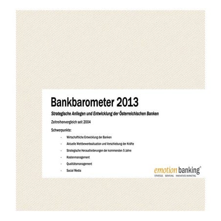 Bankbaromter 2013