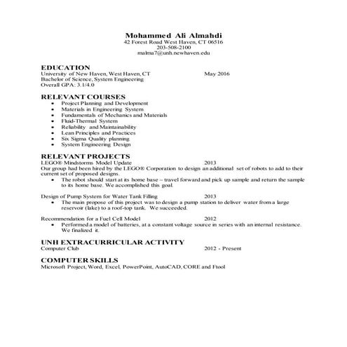 Almahdi Resume