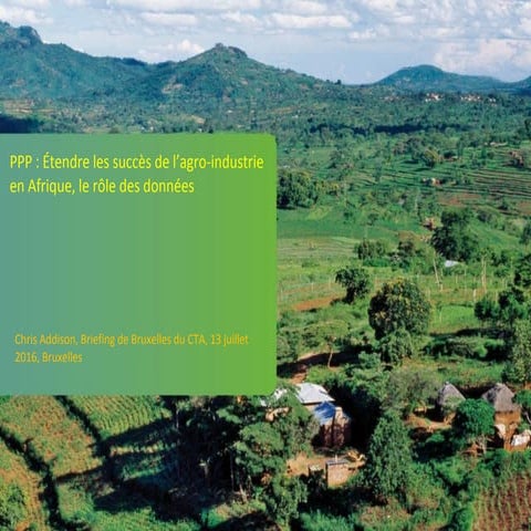 Briefing de Bruxelles 45: Chris Addison "PPP : Reproduire les succès de l'ind...