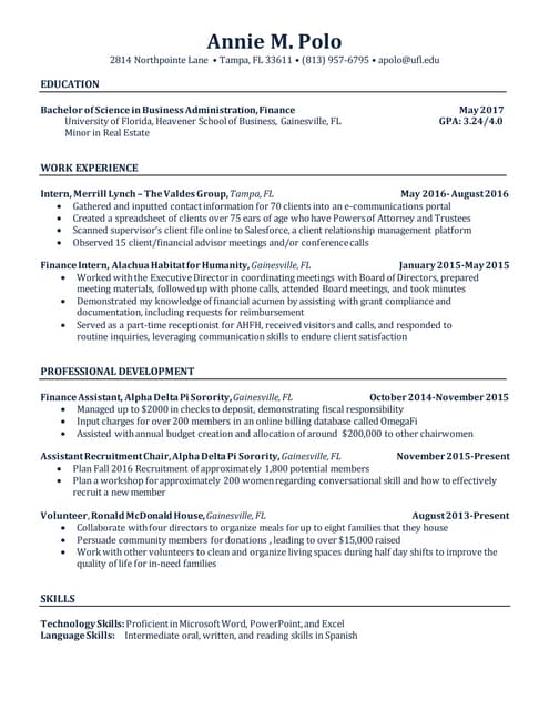 my resume | DOC