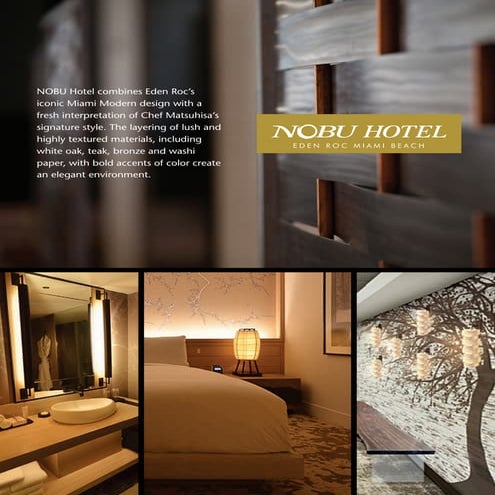 NOBU HOTEL intro to group | PDF