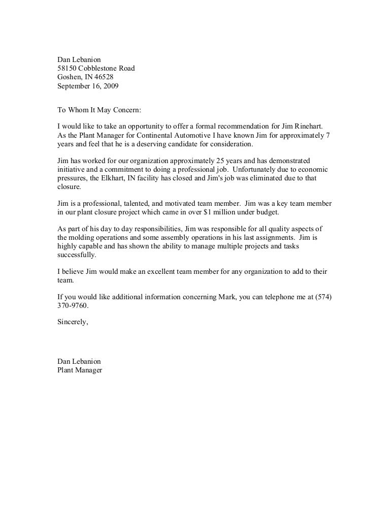 3 Jim R Letter of Recogmendation