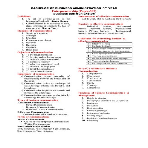 Business Communication 