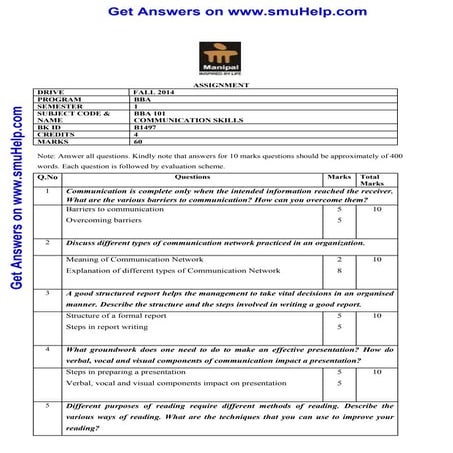 MBA Question Papers | PDF