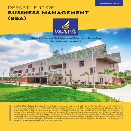 BBA Placement Brochure | Batch of 2017