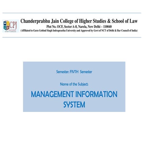 Management Information System