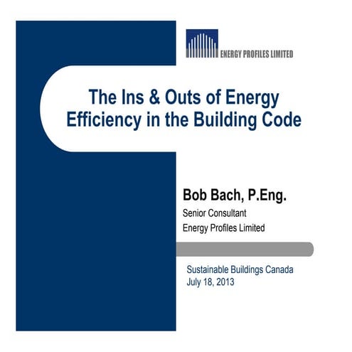 B bach energy efficiency in obc2012
