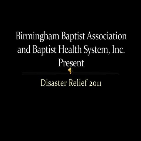 BBA Diaster Relief Presentation