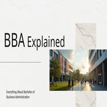 BBA course | PPTX