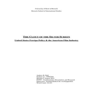 THE CLOUT OF THE SILVER SCREEN