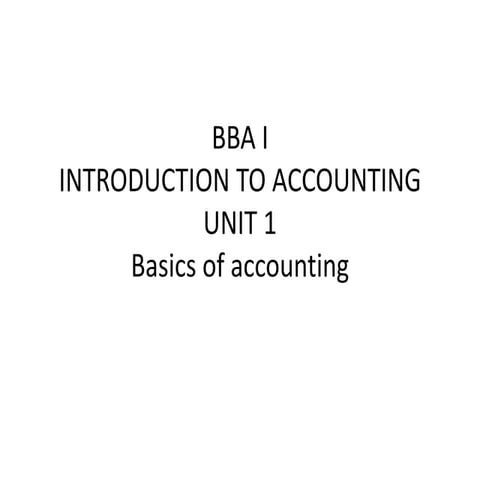 Bba i ita u 1.1 definition of accounting