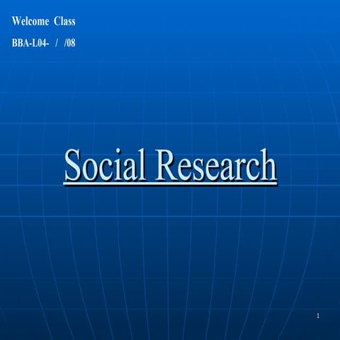 Bba L04 Dt   Social Research