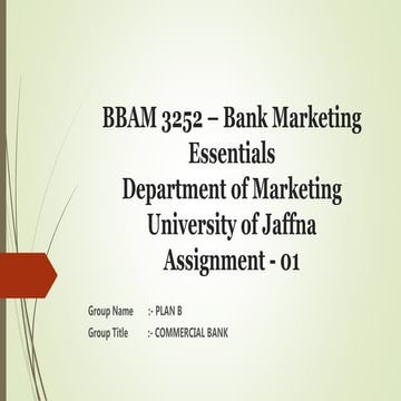 BBAM 3252 – Assignment NO. 01