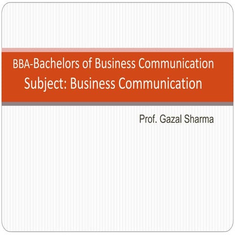 Bba module 1-business_communication