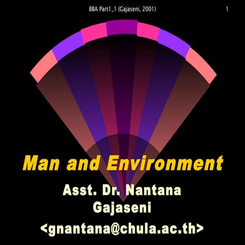 Man and Environment 