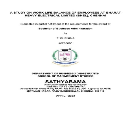 Work Life Balance Of Employees.pdf