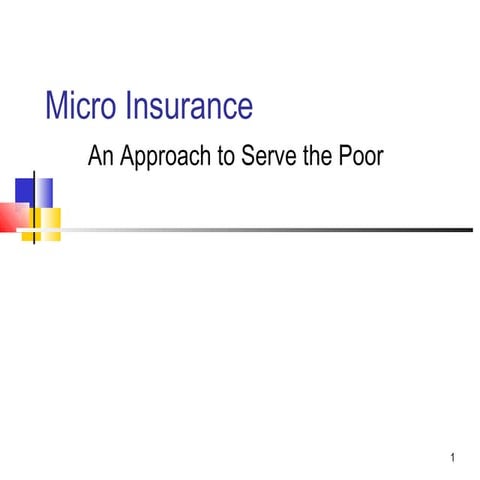 Micro Insurance | PPT