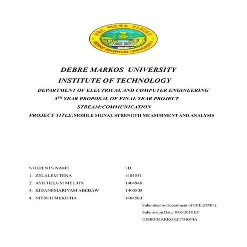 Mobile Signal Strength Measurement and Analysis Using Propagation ...