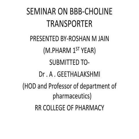 Bbb choline transporter