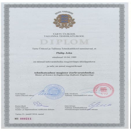 Degree Certificate | PDF