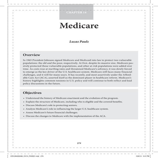 medicare chapter proofs | PDF