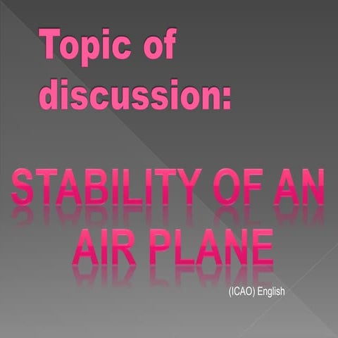 ICAO presentation