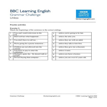 Bbc   english language quiz