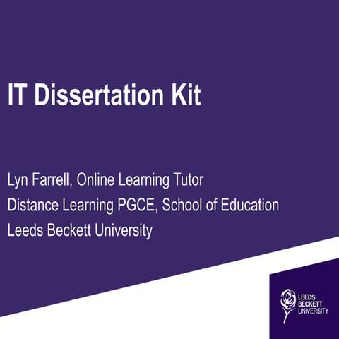 IT Dissertation Kit